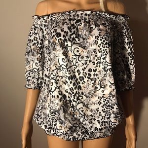 NWT White House Black Market Silk Top XL
